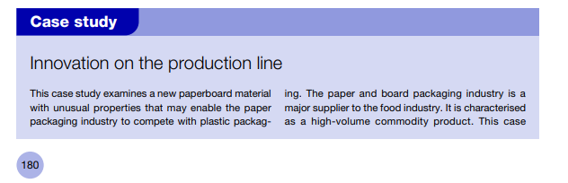 case study innovation on the production line