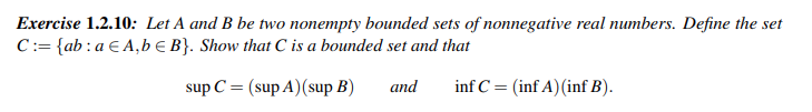 Solved Exercise 1.2.10: Let A And B Be Two Nonempty Bounded | Chegg.com