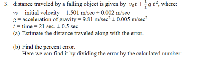 Solved distance traveled by ﻿a falling object is ﻿given | Chegg.com