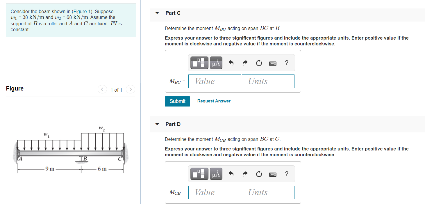 Solved Part A Consider The Beam Shown In (Figure 1). Suppose | Chegg.com