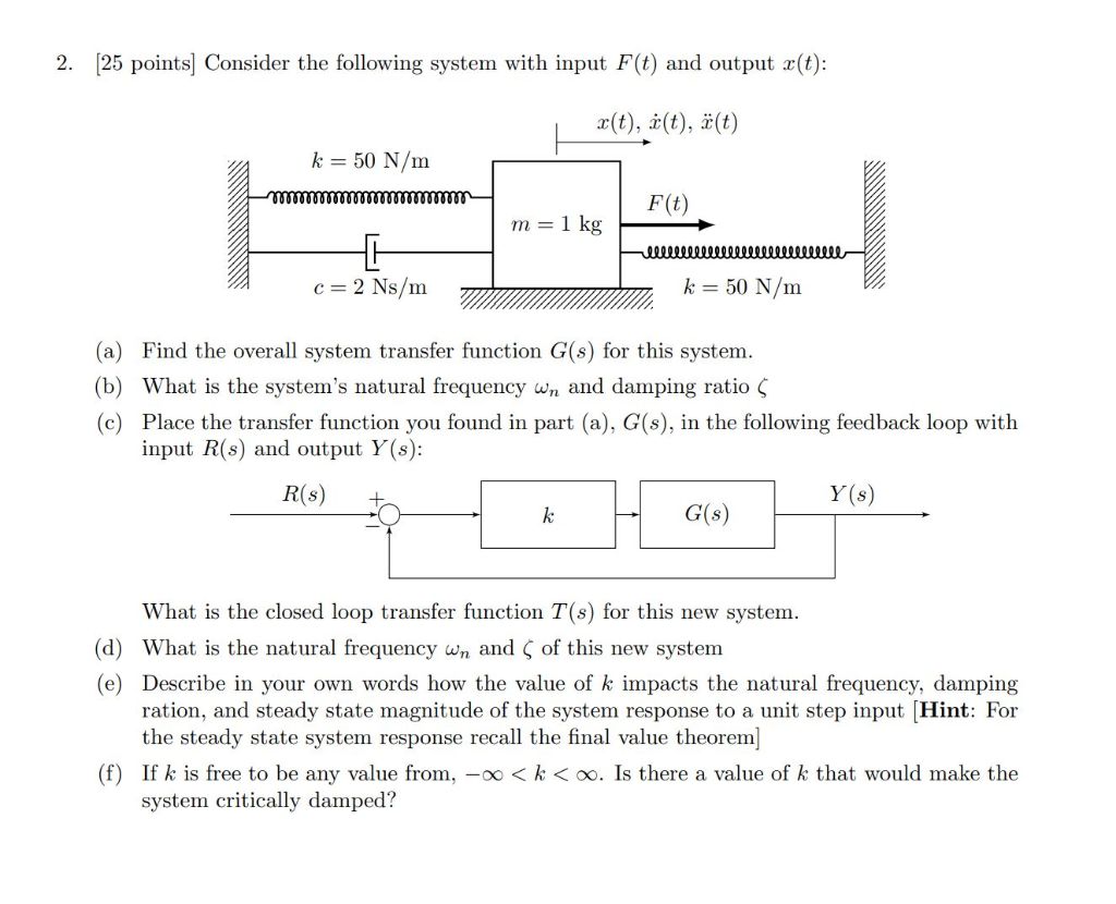 2 25 Points Consider The Following System With Chegg Com