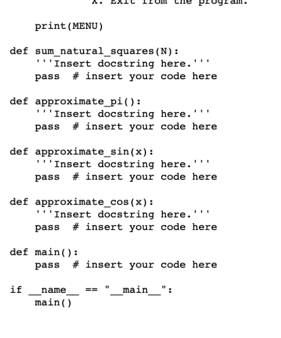 skeleton code is given at bottom Assignment | Chegg.com