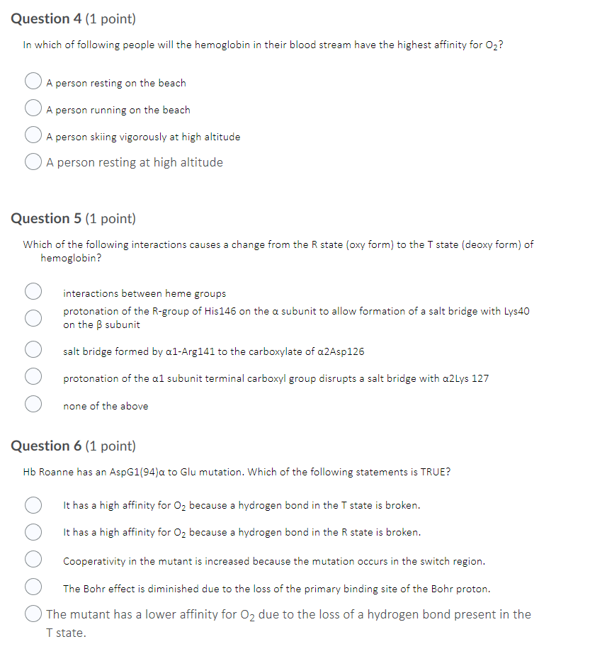 Solved Question 4 (1 point) In which of following people | Chegg.com