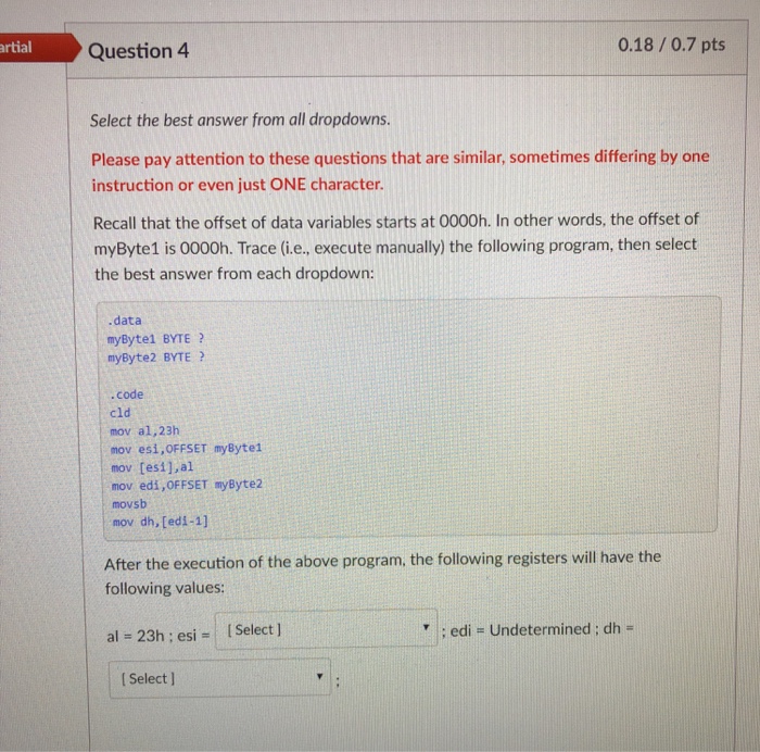 Solved Select the best answer from all dropdowns Please pay | Chegg.com