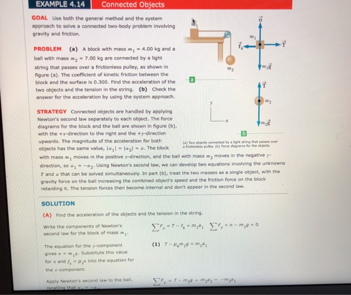 Solved EXAMPLE 4.14 Connected Objects GOAL Use both the | Chegg.com
