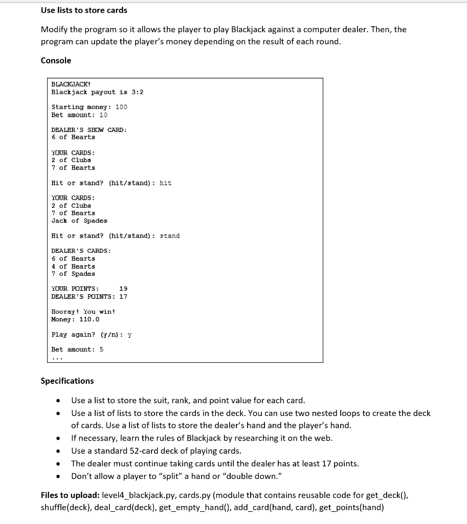 * PYTHON 3 **IMPLEMENT OUTPUT AS SHOWN BELOW *** USE | Chegg.com