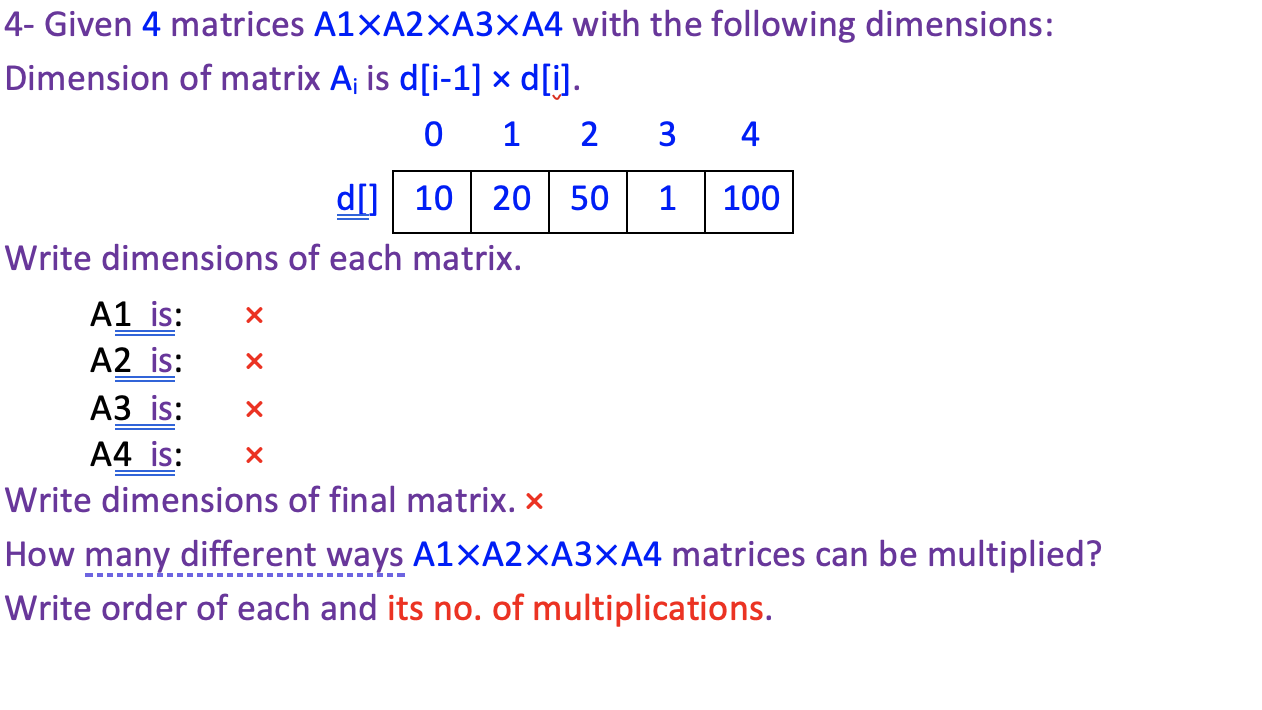 Solved 22323- Given 22323 matrices A22323/A223XA23XA22323 with the following  Chegg.com