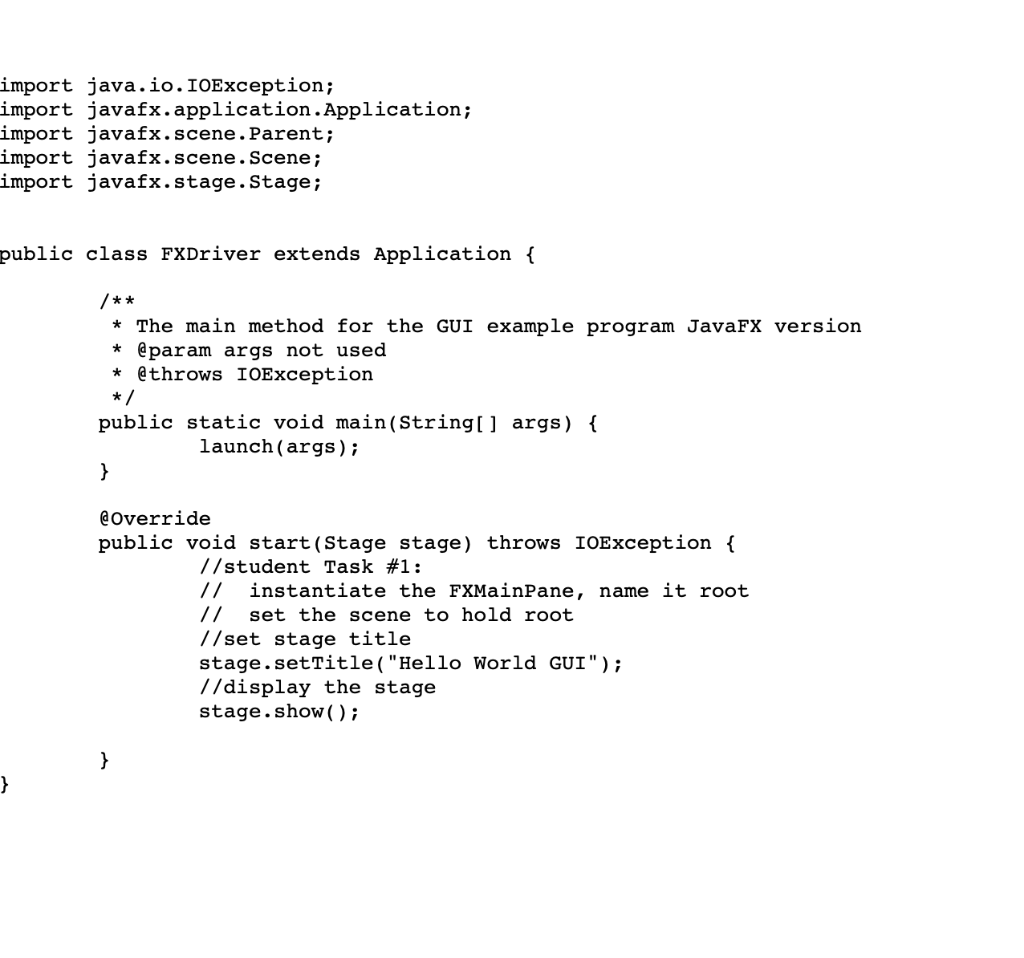 Solved GUI Lab Overview: In the Graphical User Interface | Chegg.com
