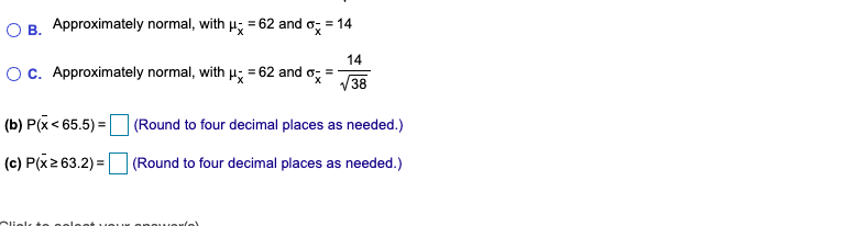 Solved A simple random sample of size n= 38 is obtained from | Chegg.com