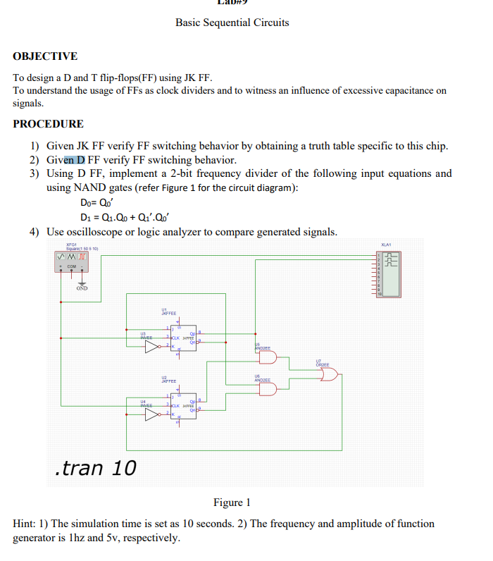 Solved Basic Sequential Circuits OBJECTIVE To design a D and | Chegg.com