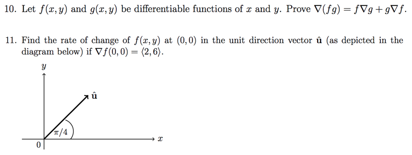 Solved 10 Let F X Y And G X Y Be Differentiable Func Chegg Com