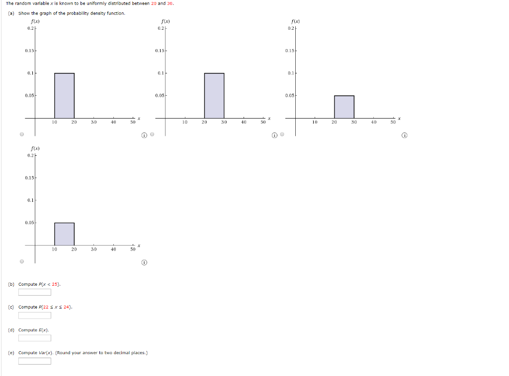 Solved Q3 The Random Variable X Is Known To Be Uniformly