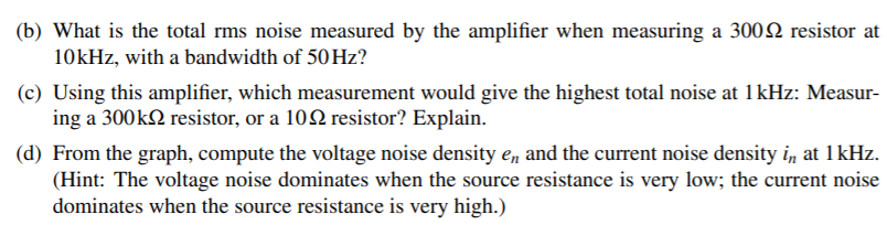 5) The noise figure of an amplifier, when measuring a | Chegg.com