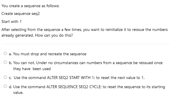 ALTER SEQUENCE