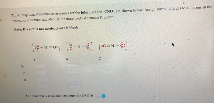 Solved Three inequivalent resonance structures for the Chegg