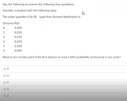 Solved Use the following to answer the following four | Chegg.com