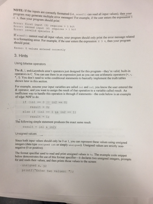 Solved 3.15 Program 3: A 1-Bit Boolean Calculator 1. | Chegg.com
