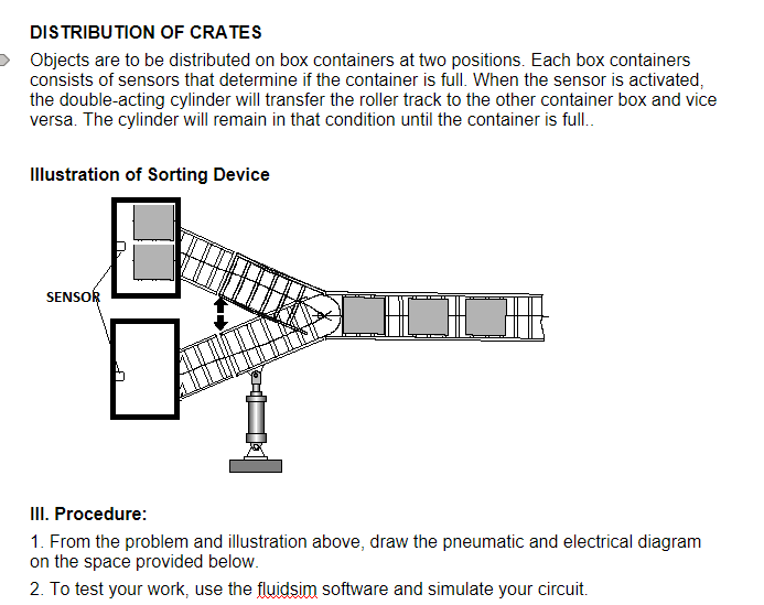 Solved DISTRIBUTION OF CRATES Objects are to be distributed | Chegg.com