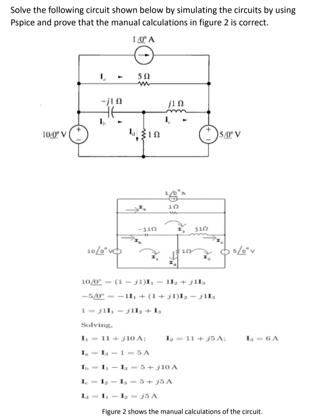 Solve The Following Circuit Shown Below By Simulating | Chegg.com