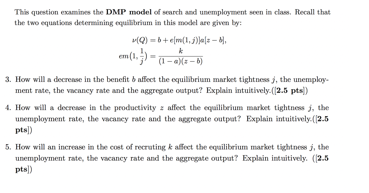 Solved This Question Examines The Dmp Model Of Search And Chegg Com