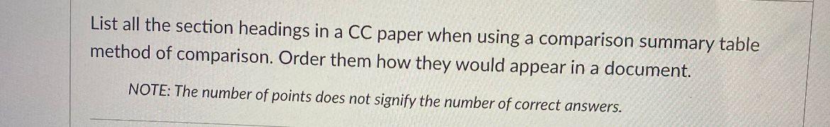 Solved When the amount of text to present the comparison | Chegg.com