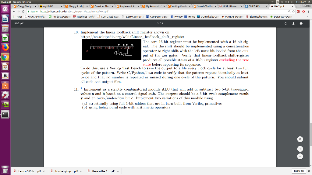 linear feedback shift register matlab
