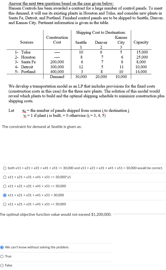 Solved Answer the next two questions based on the case given | Chegg.com
