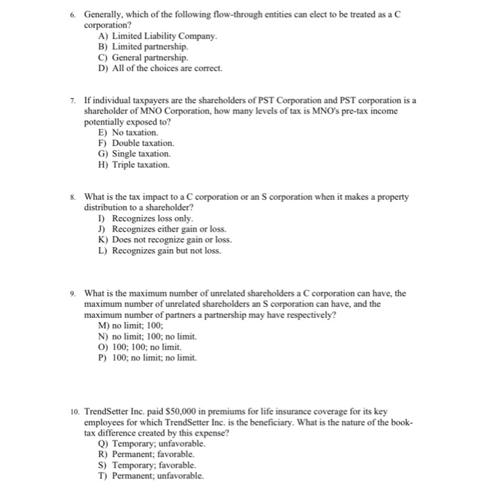Solved . Which legal entity is generally best suited for