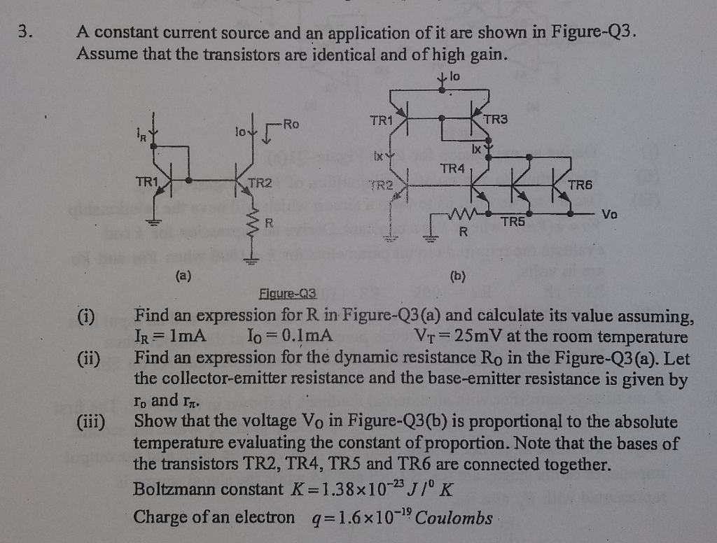 Solved A constant current source and an application of it | Chegg.com