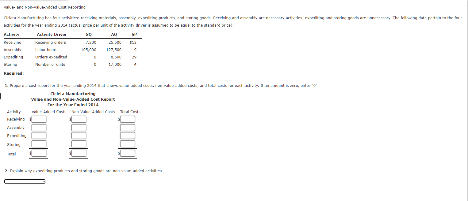 Solved show me the steps to solvevalue and chegg
