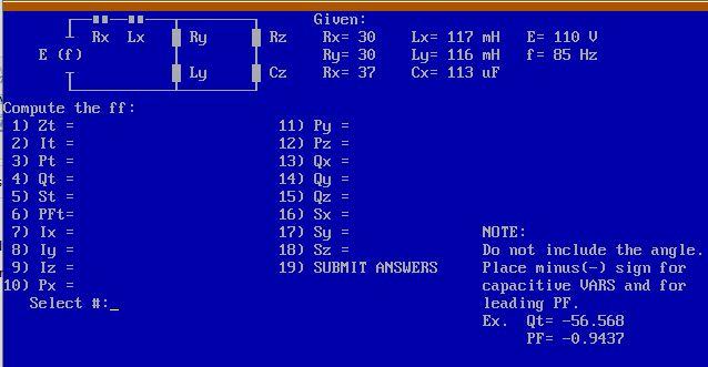 Solved Ry Rz Given: Rx= 30 Ry= 30 Rx= 37 Lx= 117 mH Lu= 116 | Chegg.com
