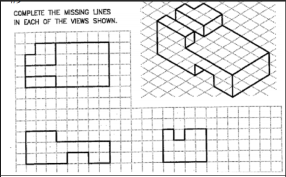 Solved COMPLETE THE MISSING UNES IN EACH OF THE VIEWS SHOWN. | Chegg.com