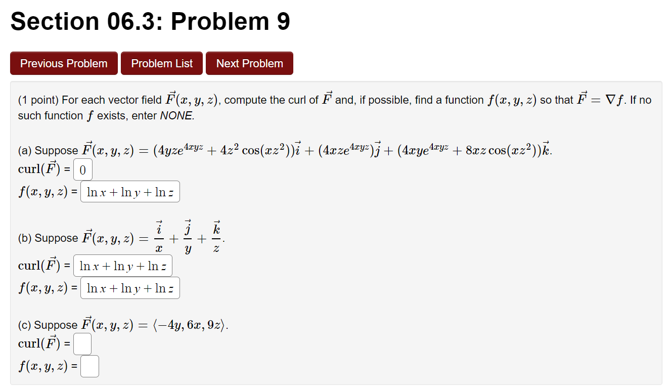 Solved Section 06.3: Problem 9 Previous Problem Problem List | Chegg.com