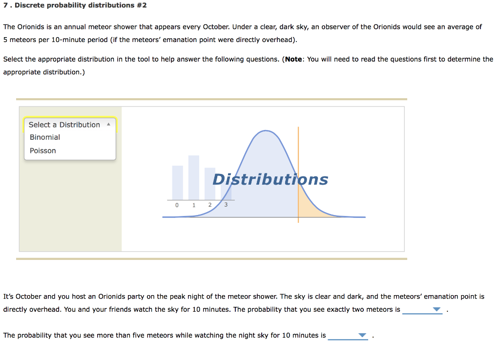 Solved Select the appropriate distribution in the tool below | Chegg.com