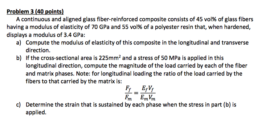 Problem 3 40 Points A Continuous And Aligned Glass Chegg Com