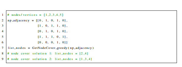 Solved 3. (20 pts, implementation) Minimum node-cover | Chegg.com