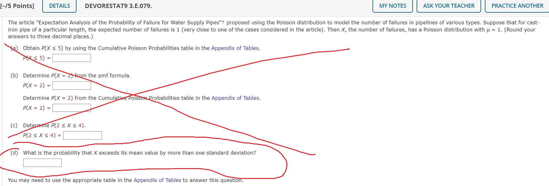 Solved (-75 Points] DETAILS DEVORESTAT9 3.E.079. MY NOTES | Chegg.com