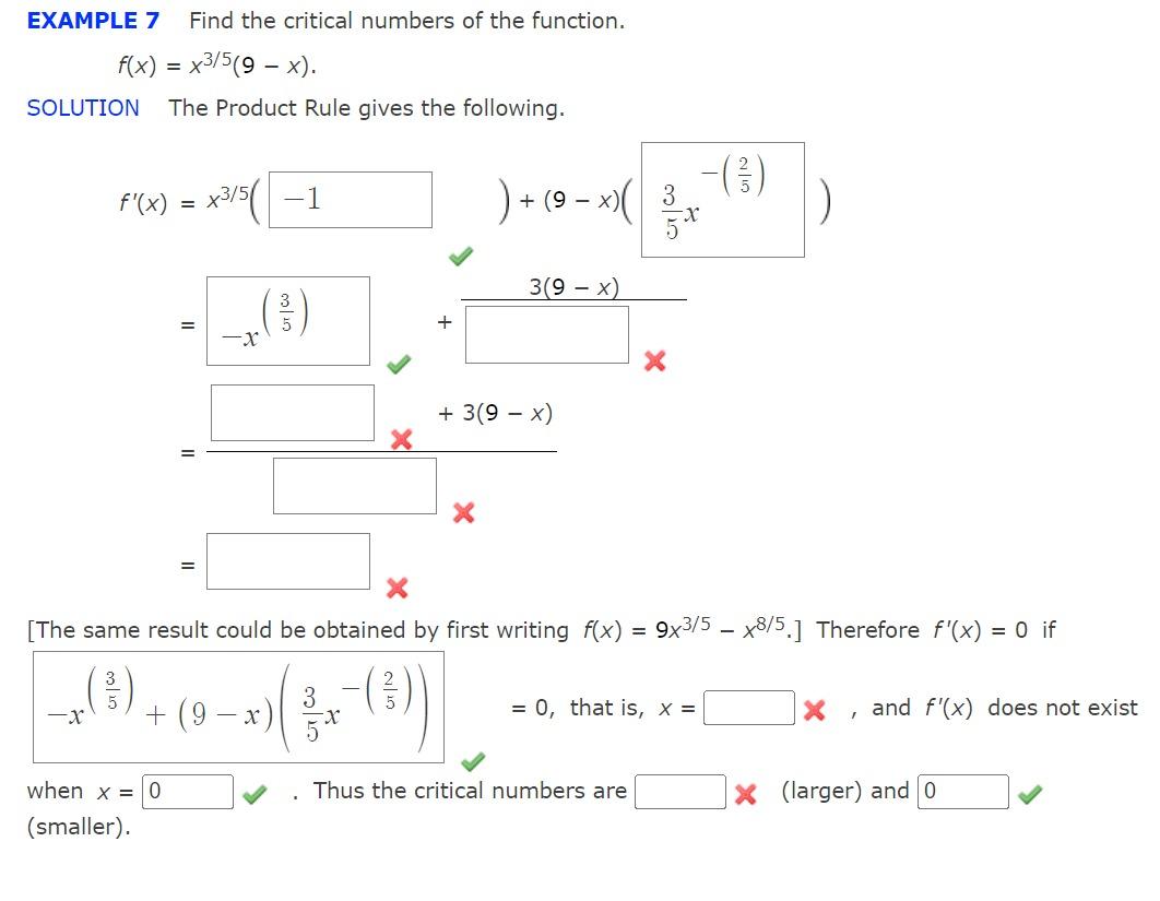 Solved Example 7 Find The Critical Numbers Of The Function