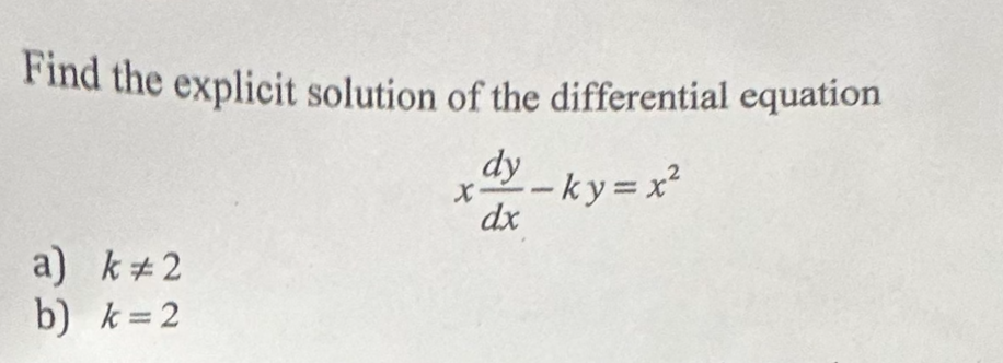 Solved Find the explicit solution of the differential | Chegg.com