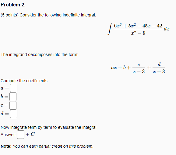 Solved Problem 2. (5 Points) Consider The Following | Chegg.com