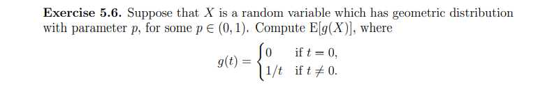 Solved Exercise 5.6. Suppose that X is a random variable | Chegg.com