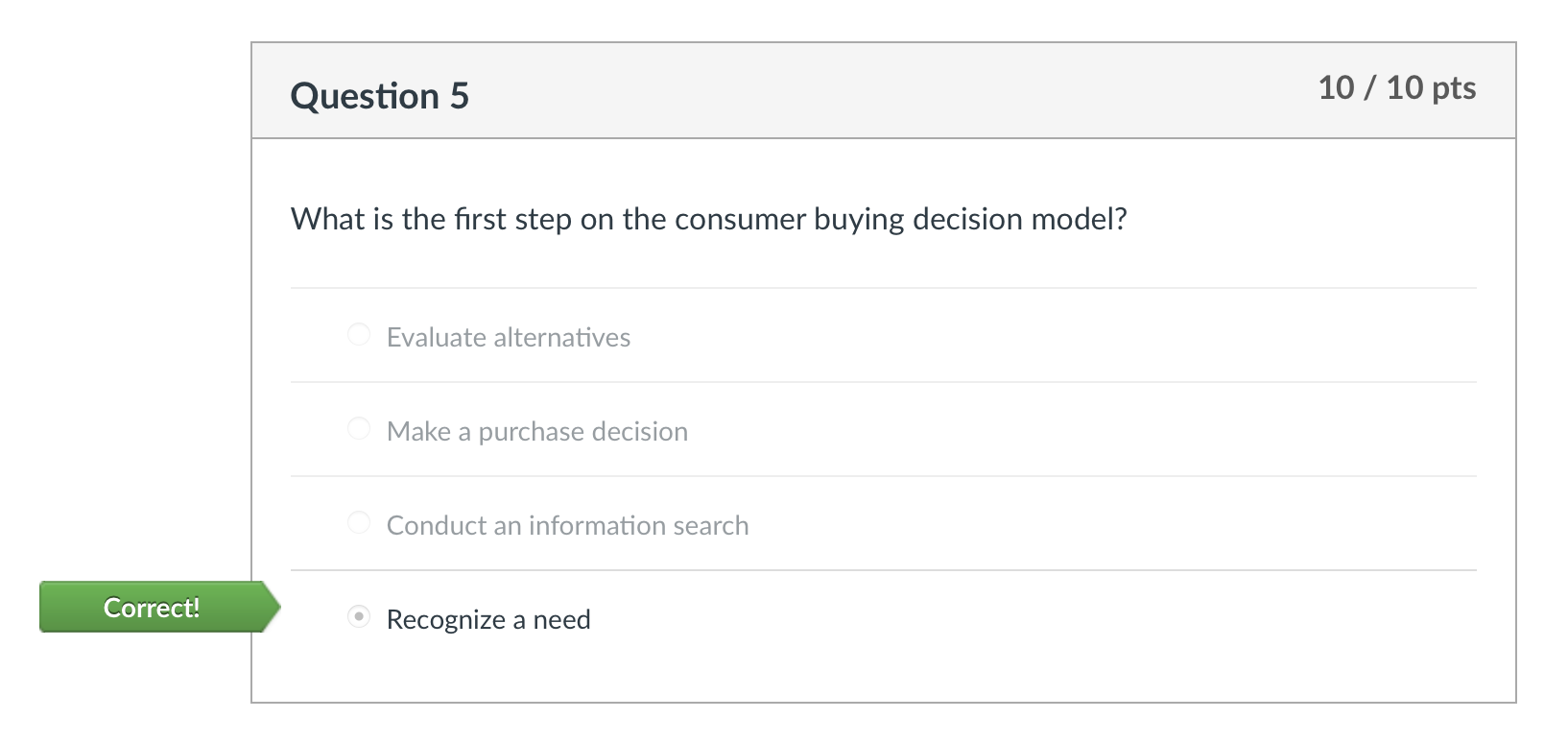 Solved What is the first step on the consumer buying | Chegg.com