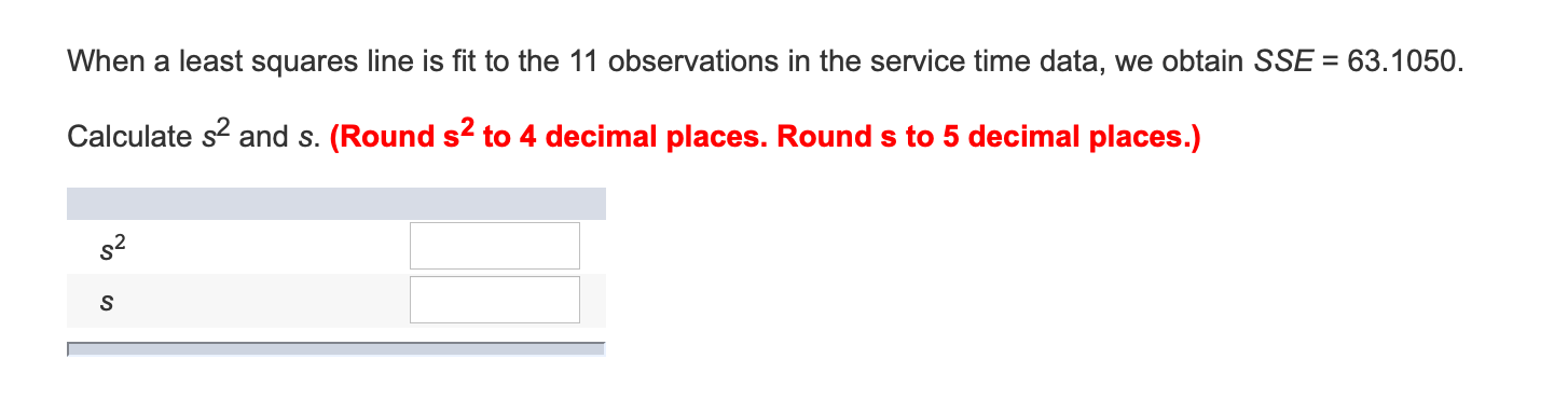 Solved When a least squares line is fit to the 11 | Chegg.com