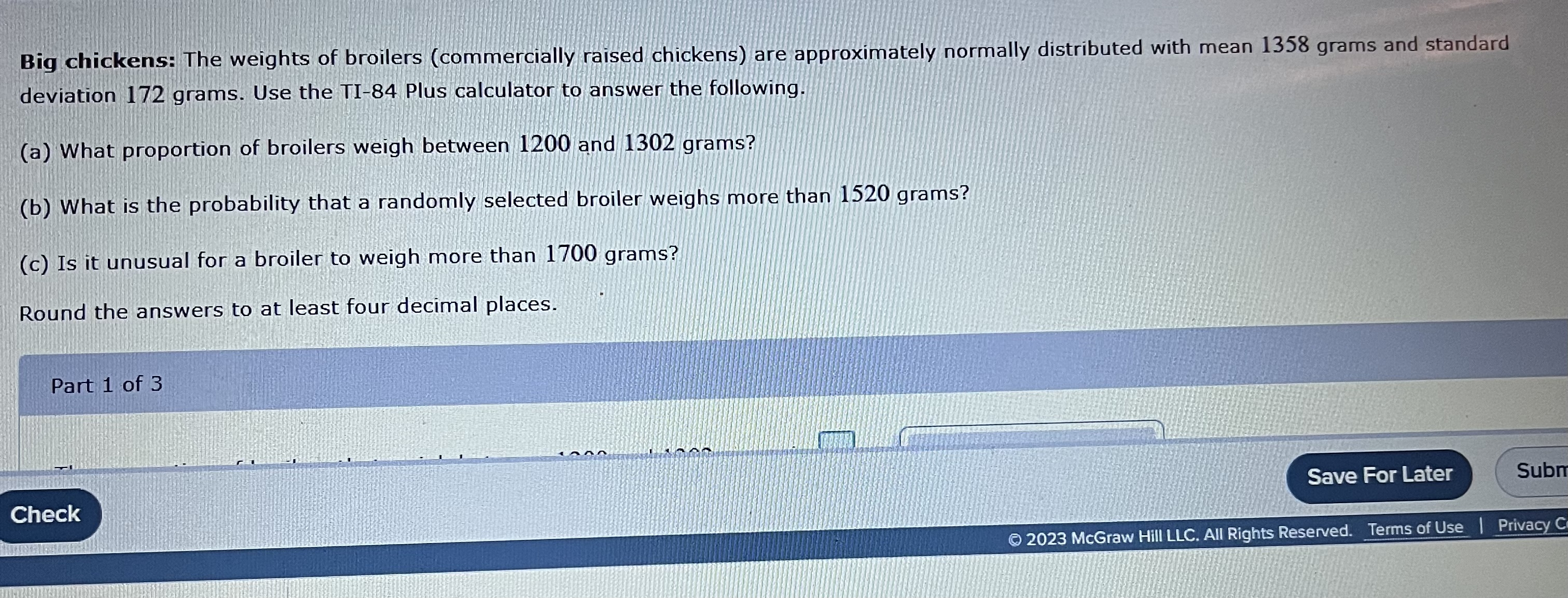 Solved Big Chickens: The Weights Of Broilers (commercially | Chegg.com