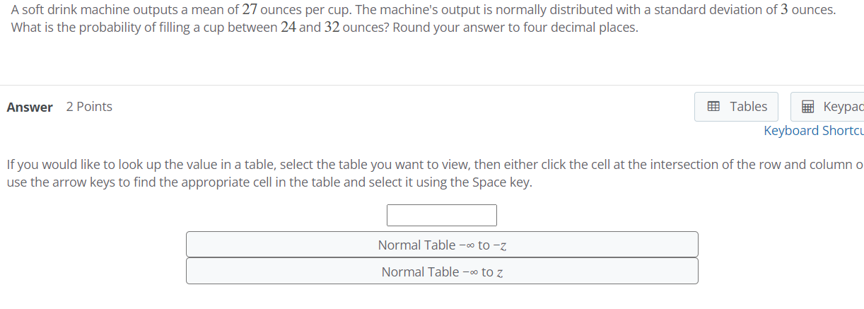 Solved A soft drink machine outputs a mean of 27 ounces per | Chegg.com