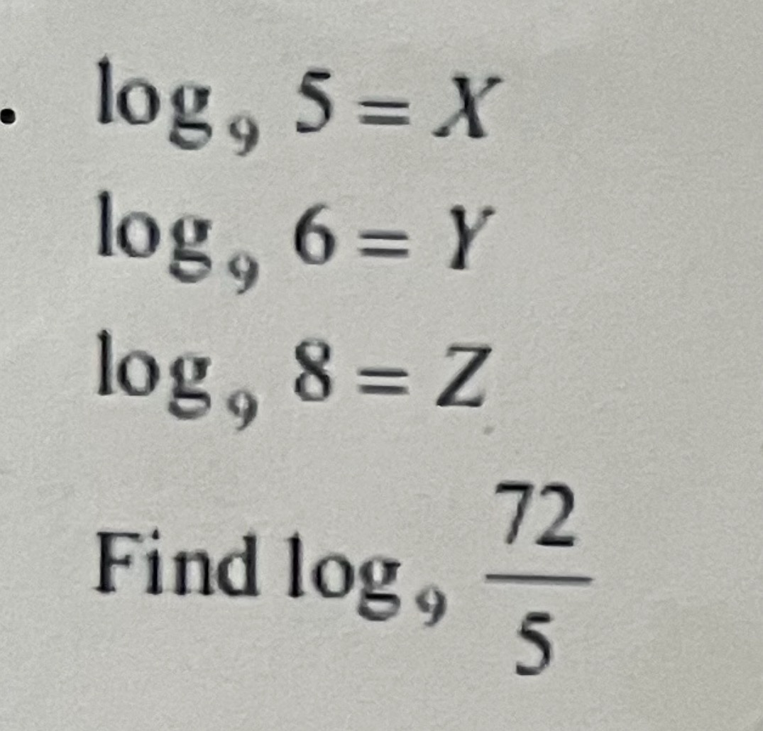 Solved Log95 xlog96 Ylog98 ZFind Log9725 Chegg solved-log95-xlog96-ylog98-zfind-log9725-chegg