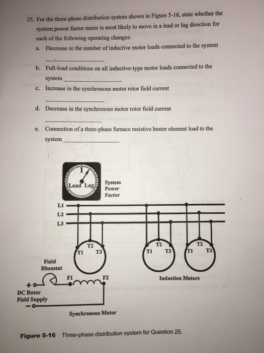 Solved 25. For the three-phase distribution system shown in | Chegg.com