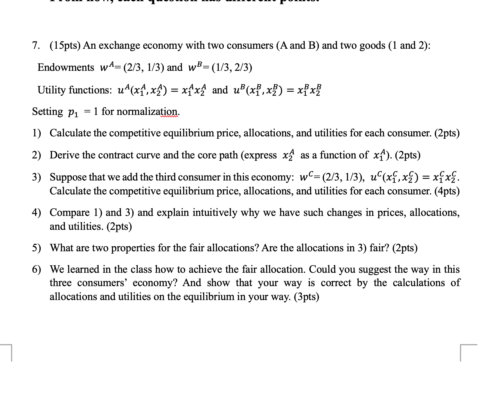 Solved please answer it from question 3. in question 3 | Chegg.com