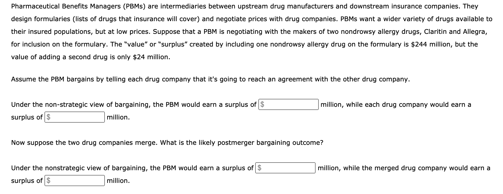 Solved Pharmaceutical Benefits Managers (PBMs) are | Chegg.com