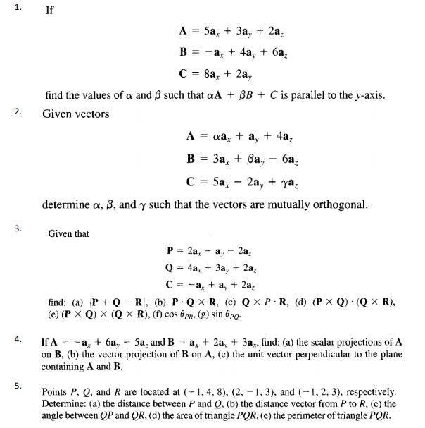 Solved 6 7 Transform The Following Vectors To Chegg Com